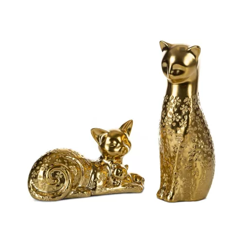 Kity kerámia macska Arany 22x9x14 cm