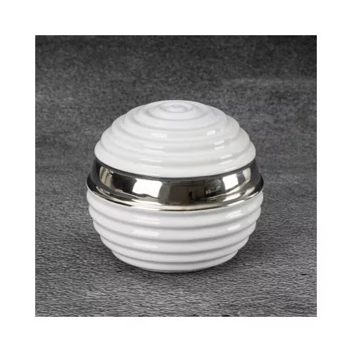 Zelda kerámia gömb Fehér 10x10x10 cm