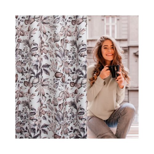 Hana bársony sötétítő függöny Fehér 140x250 cm