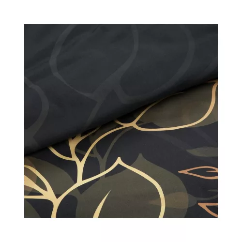 Victoria7 mako-szatén ágyneműhuzat Fekete 160x200 cm - 70x80 cm 2db