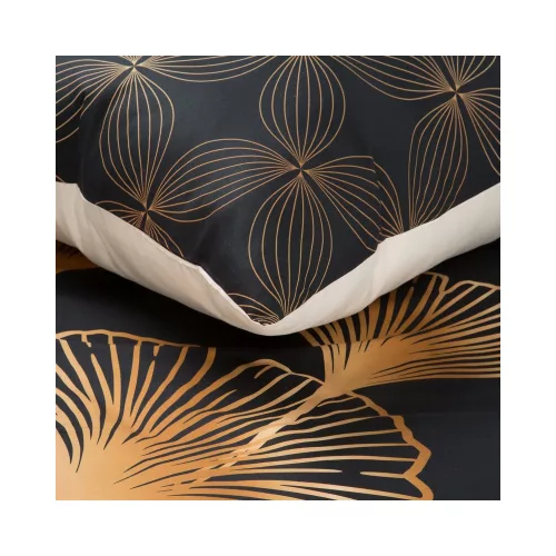 Victori10 mako-szatén ágyneműhuzat Fekete 160x200 cm - 70x80 cm 2db