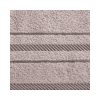 Koral pamut törölköző jacquard csíkos szegéllyel Pasztell rózsaszín 30x50 cm