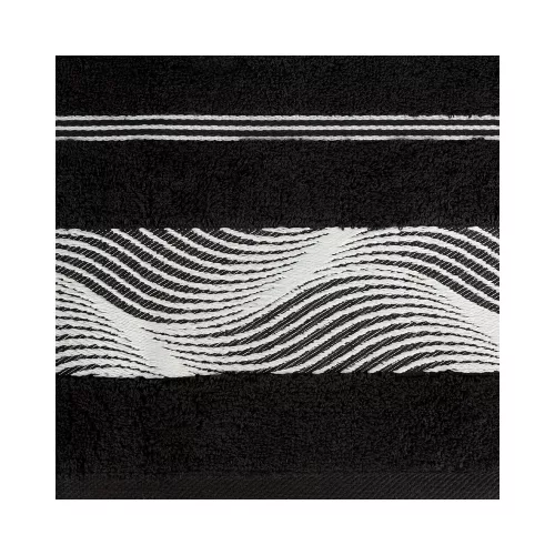 Sylwia2 jacquard törölköző Fekete 50x90 cm