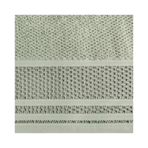 Suzana pamut törölköző jacquard mintás szegéllyel Menta 50x90 cm