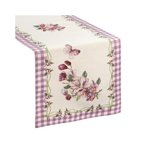1225 gobelin asztali futó Ibolyalila 45x140 cm +/-5%