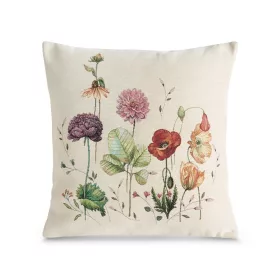   Mezei virágmintás gobelin párnahuzat Krémszín 45x45 cm +/-5%