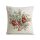 Virágmintás gobelin párnahuzat zsenília fonalból Natúr 45x45 cm +/-5%