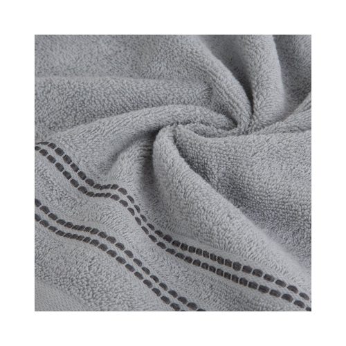 Ally csíkos törölköző Ezüst 30x50 cm