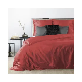   Nova3 pamut-szatén ágyneműhuzat Piros 220x200 cm - 70x80 cm 2db