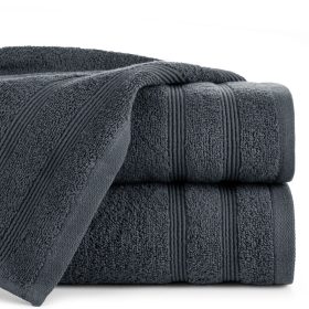   Aline pamut törölköző csíkos szegéllyel Grafit 30x50 cm