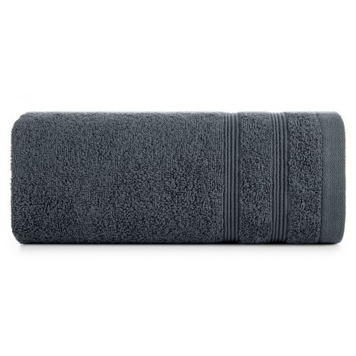 Aline pamut törölköző csíkos szegéllyel Grafit 30x50 cm