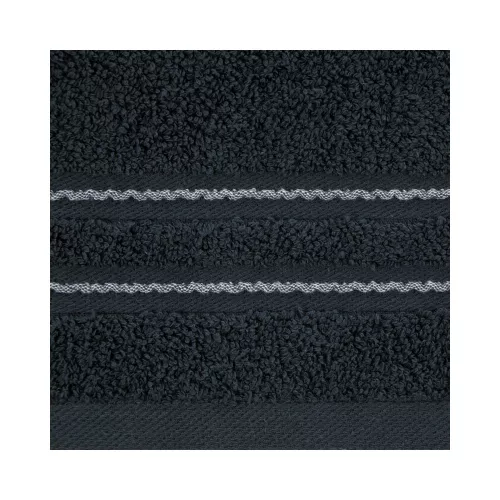 Emina pamut törölköző díszcsíkkal Gránátkék 70x140 cm
