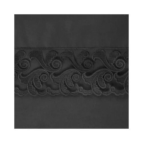 Lana3 pamut ágyneműhuzat Fekete 160x200 cm - 70x80 cm 2db