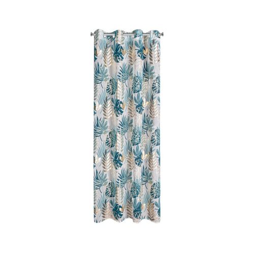Keri mintás dekor függöny Türkiz 140x250 cm