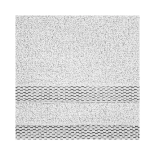 Riki csíkos pamut törölköző Fehér 50x90 cm