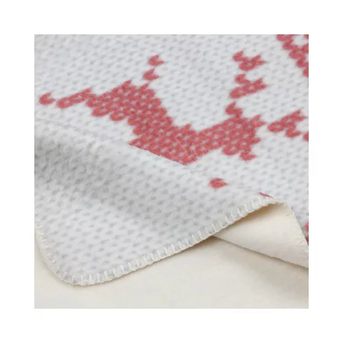 Noel karácsonyi pamut-akril takaró Fehér 200x220 cm