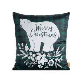 Cherry bársony karácsonyi párnahuzat Zöld 60x60 cm