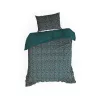 Esprit pamut ágyneműhuzat Palackzöld 200x220 cm - 70x80 cm 2db