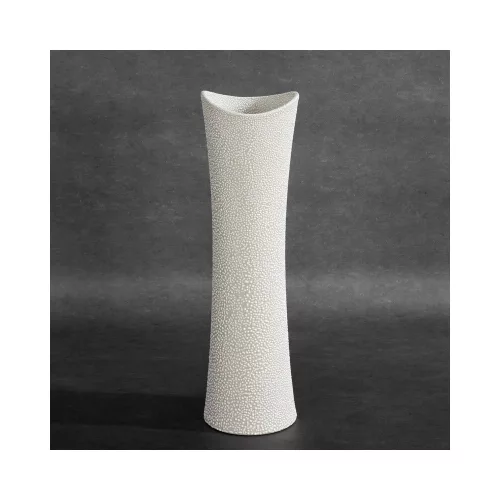 Riso2 kerámia váza Krémszín 11x7x40 cm