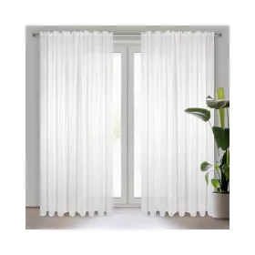   Lucy fényáteresztő függöny voile anyagból Fehér 140x270 cm