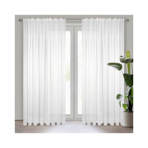 Lucy fényáteresztő függöny voile anyagból Fehér 140x270 cm