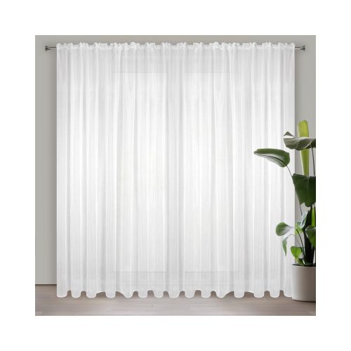 Lucy fényáteresztő függöny voile anyagból Fehér 400x270 cm