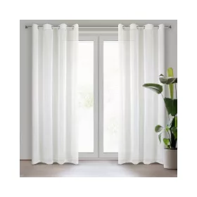  Lucy fényáteresztő függöny voile anyagból Krémszín 140x250 cm