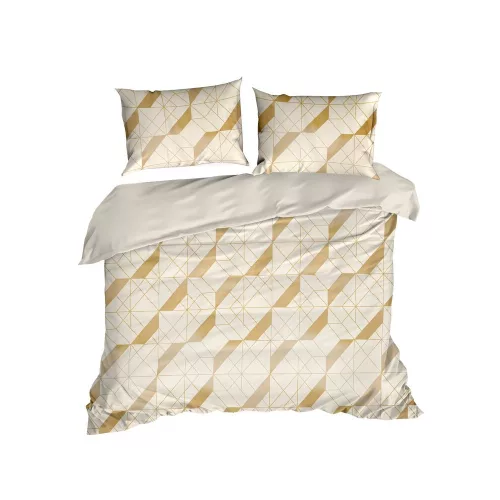 Aggie mikroszálas ágyneműhuzat arany 140x200 cm - 70x80 cm 1db