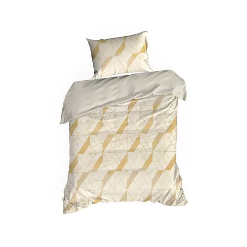 Aggie mikroszálas ágyneműhuzat arany 140x200 cm - 70x80 cm 1db