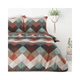   Alexa mikroszálas ágyneműhuzat Barna 220x200 cm - 70x80 cm 2db