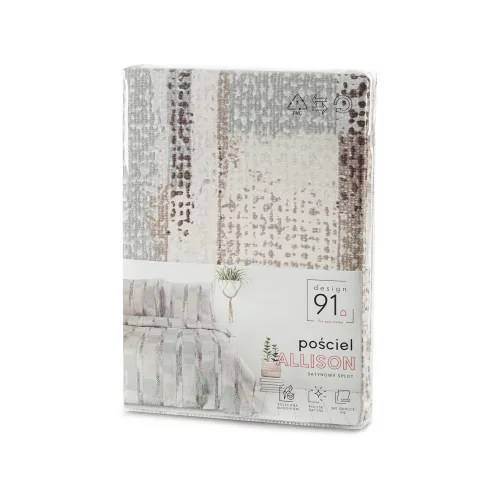 Allison mikroszálas ágyneműhuzat Ezüst 160x200 cm - 70x80 cm 2db