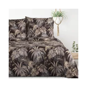   Rodos mikroszálas ágyneműhuzat Sötétbarna 160x200 cm - 70x80 cm 2db