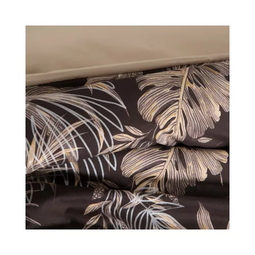 Rodos mikroszálas ágyneműhuzat Sötétbarna 160x200 cm - 70x80 cm 2db