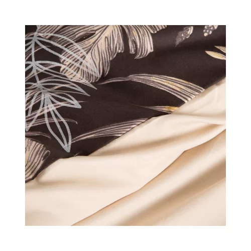 Rodos mikroszálas ágyneműhuzat Sötétbarna 160x200 cm - 70x80 cm 2db