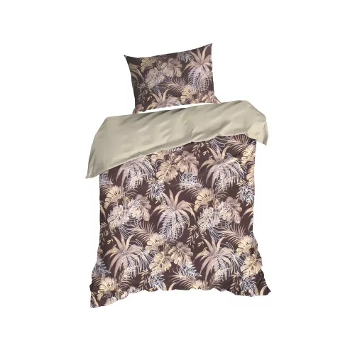 Rodos mikroszálas ágyneműhuzat Sötétbarna 140x200 cm - 70x80 cm 1db