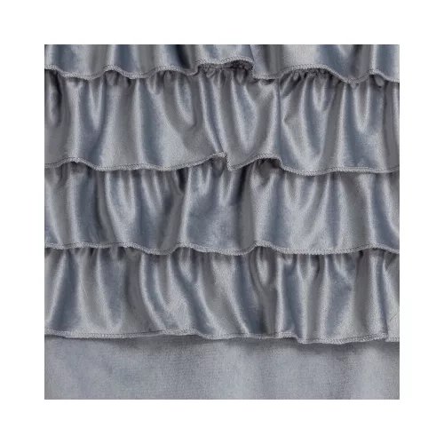 Erin fodros dekor függöny Szürke 140x250 cm