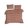 Dina egyszínű pamut-szatén ágyneműhuzat Marsala 140x200 cm - 70x80 cm 1db