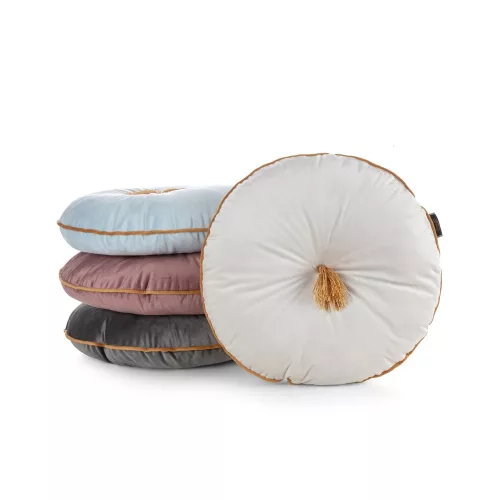 Bojtos kerek díszpárna Világos menta 40x20 cm