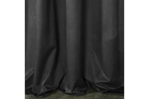 Rosa bársony sötétítő függöny Fekete 140x270 cm