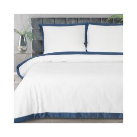   Laura ágyneműhuzat kontrasztos szegéllyel Fehér 160x200 cm - 70x80 cm 2db
