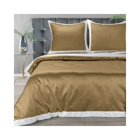   Laura ágyneműhuzat kontrasztos szegéllyel Arany 160x200 cm - 70x80 cm 2db