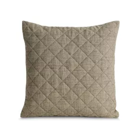  Len1 vászon szerkezetű préselt mintás párnahuzat Sötét bézs 45x45 cm