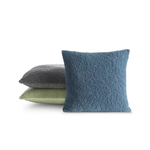 Bukla03 puha bolyhos párnahuzat Kék 45x45 cm