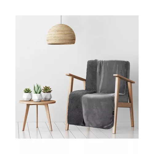 Tedy karosszék takaró Acélszürke 70x160 cm