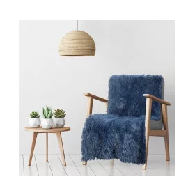   Tifany szőrme hatású karosszék takaró Gránátkék 70x160 cm