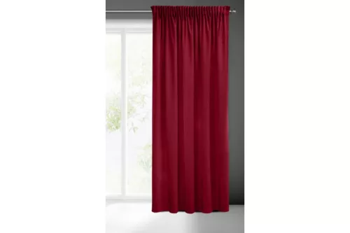 Sibel Pierre Cardin bársony sötétítő függöny Bordó 140x270 cm