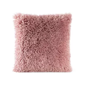   Sana szőrme hatású párnahuzat Púder rózsaszín 45x45 cm