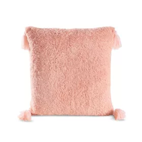   Elda rojtos szőrme hatású párnahuzat Púder rózsaszín 45x45 cm