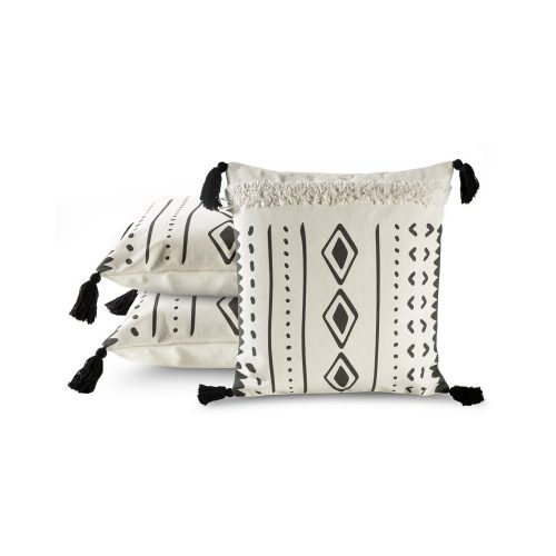 Boho24 rojtos párnahuzat Krémszín 45x45 cm