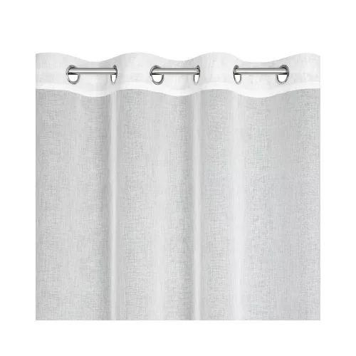 Lia 2db-os kolibri és rózsa mintás etamin függöny szett Fehér 140x260 cm
